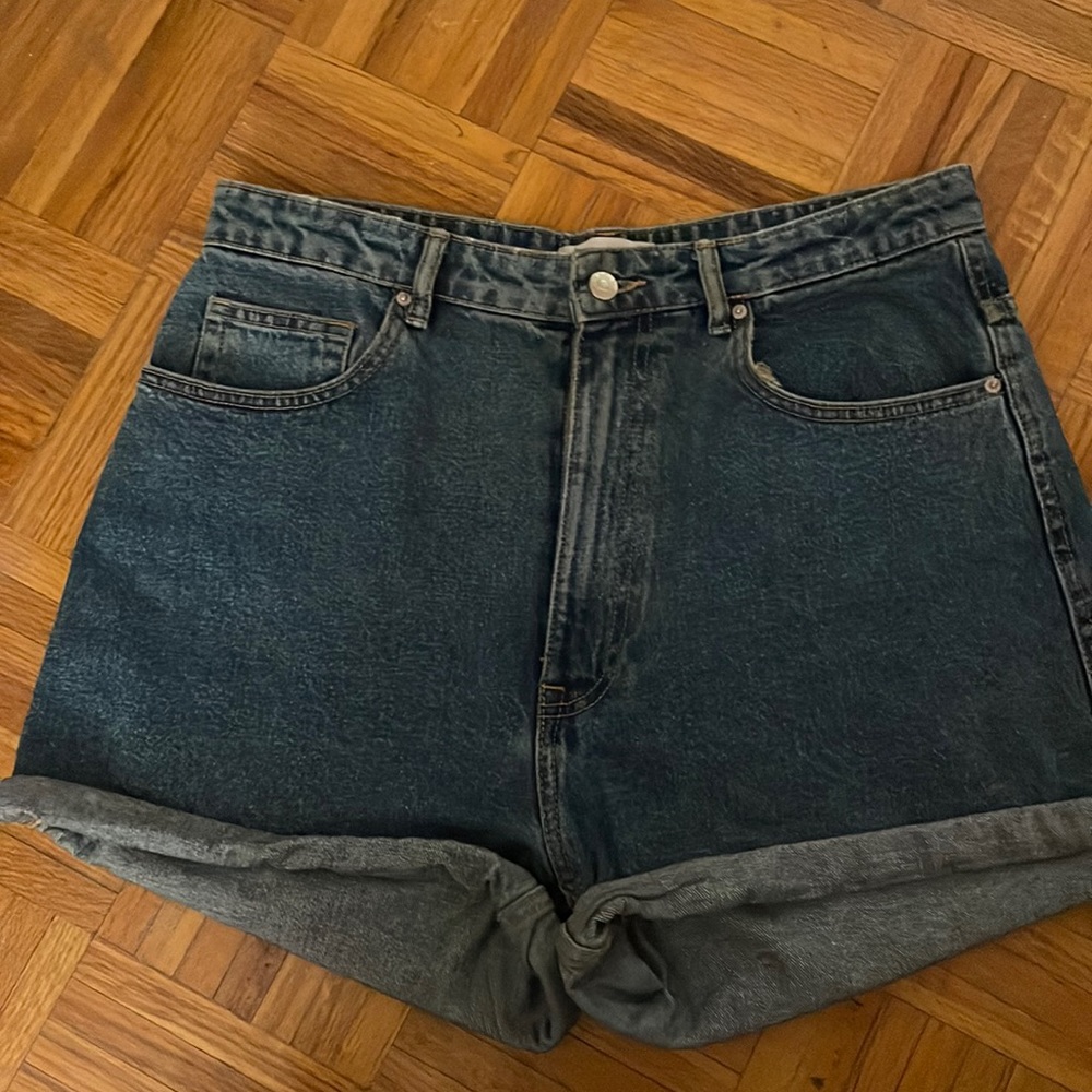 Zara high rise mom shorts